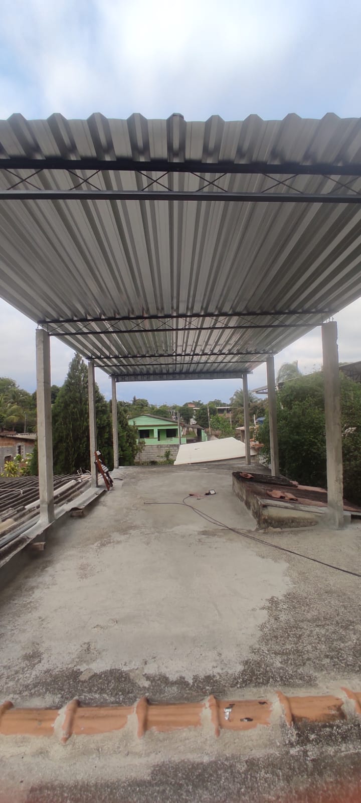 Cobertura de galpão em telha trapezoidal