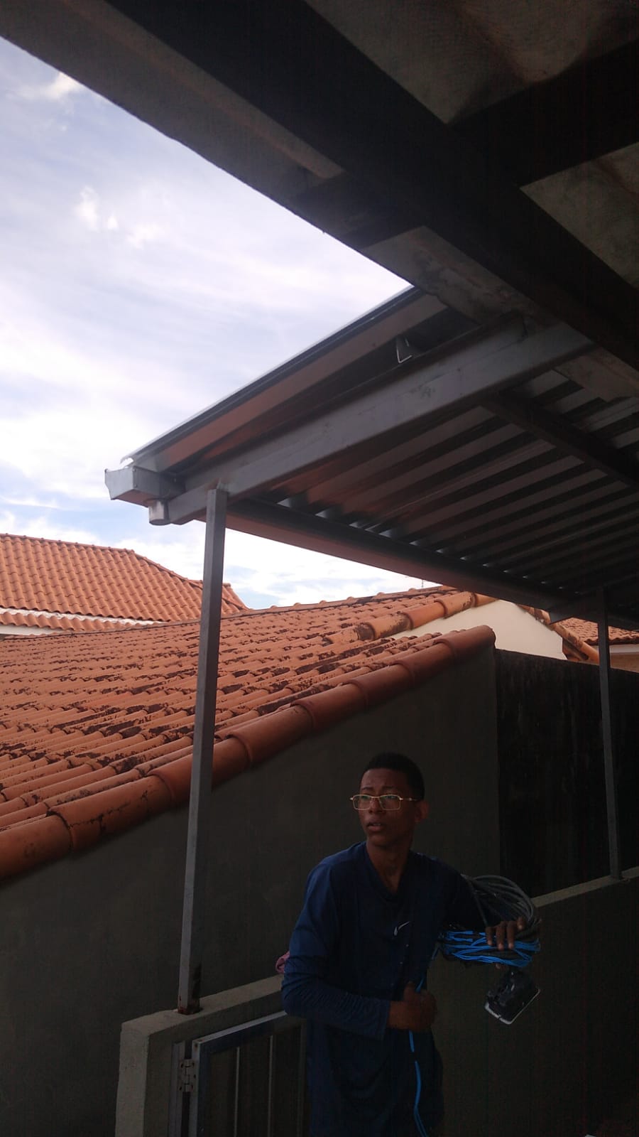 Policarbonato em área externa